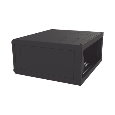 Gabinete para Montaje en Pared, Puerta de Cristal, Cuerpo Fijo con Rack 19" de 4 Unidades - Imagen 9