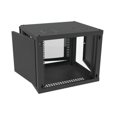 Gabinete para Montaje en Pared, Puerta de Cristal Templado, Cuerpo Fijo con Rack 19" de 9 Unidades - Image 3