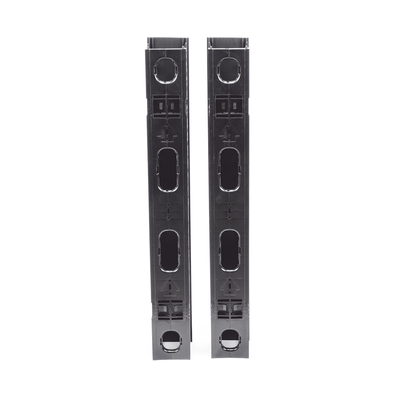 Organizador Vertical Doble NetRunner, para Rack Abierto de 45 Unidades, 4.9in de Ancho, Color Negro - Image 6