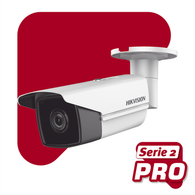 Bala IP 4 Megapixel / Serie PRO / Lente 4 mm / 50 mts IR EXIR / Uso en Exterior IP67 / WDR / PoE - Image 2