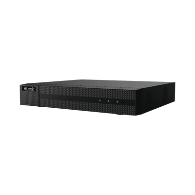 DVR 2 Megapixel (1080P) lite / 16 Canales TURBOHD + 2 Canales IP / 1 Bahía de Disco Duro / 16 Canales de Audio por Coaxitron / Salida de Vídeo FULL HD