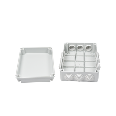 Caja de derivación de PVC Auto-extinguible con 12 entradas, tapa atornillada, 300x220x120 MM, Para Exterior (IP55) - Imagen 2