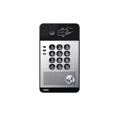Vídeo Portero IP con 2 líneas SIP, cámara HD, relevador integrado, teclado numérico y lectora de tarjetas RFID para control de acceso, PoE para Exterior - Image 2