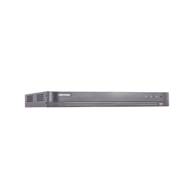 (ACUSENSE / Evita Falsas Alarmas) DVR 8 Megapixel / 8 Canales TURBOHD + 8 Canales IP / 2 Bahía de Disco Duro / Audio por Coaxitron / 8 Entradas de Alarma / 4 Salida de Alarma / H.265+