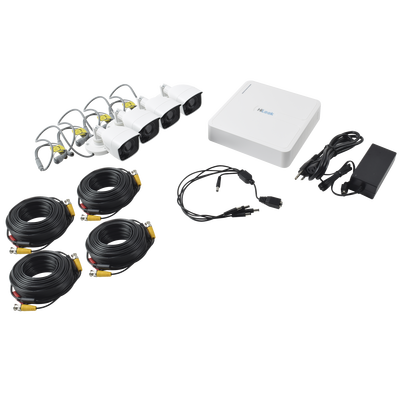 Kit TurboHD 720p / DVR 8 canales / 4 Cámaras Bala / 4 Cables 18 Mts / 1 Fuente de Poder Profesional - Image 2