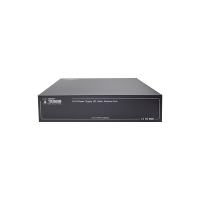 Kit de TRANSCEPTOR ACTIVO DE 8 CANALES / VIDEO+PODER en un solo Cable UTP / 150 metros en 4K, 200 metros en 5 MP/ Envía 36 Vcc y Recibe 12 Vcc / TODO INCLUIDO PARA RACK / Compatible con cámaras HD-TVI/CVI/AHD/CVBS / INSTALACIÓN LIMPIA - Image 2
