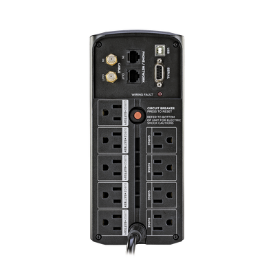 UPS de 1000 VA/600 W, Topología Línea Interactiva, Entrada 120 Vca NEMA 5-15P, Tipo Mini Torre, Con 9 Tomas NEMA 5-15R - Image 4