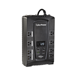 UPS de 825 VA/450 W, Topología Línea Interactiva, Entrada 120 Vca NEMA 5-15P, Tipo Gabinete Compacto, Con 8 Tomas NEMA 5-15R