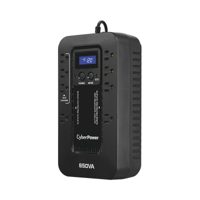 UPS de 650 VA/390 W, Topología Standby con Modo Ahorrador ECO, Entrada 120 Vca NEMA 5-15P, Con 8 Tomas NEMA 5-15R - Image 2