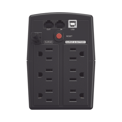 UPS de 750 VA/300 W, Topología Línea Interactiva, Entrada 120 Vca NEMA 5-15P, y 6 Salidas NEMA 5-15R, Con Regulador de Voltaje (AVR) - Image 3