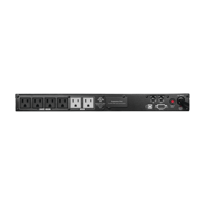 UPS de 1000 VA/600 W, Topología Línea Interactiva, Entrada 120 Vca NEMA 5-15P, Tipo Rack 1 UR, Con 6 Tomas NEMA 5-15R - Image 2