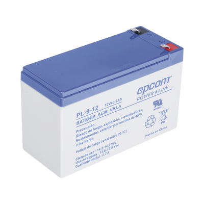 Batería 12 Vcc / 9 Ah / UL / Tecnología AGM-VRLA / Para uso en equipo electrónico Alarmas de intrusión / Incendio/ Control de acceso / Video Vigilancia / Terminales F1 / Cargador recomendado CHR-80. - Image 3
