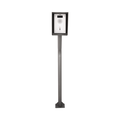 Poste y Cubierta industrial para montaje de Porteros IP Fanvil y Grandstream, altura de 1.2 metros, pintura electrostática color gris. - Image 3