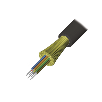 Cable de Fibra Óptica de 6 hilos, Interior/Exterior, Tight Buffer, No Conductiva (Dieléctrica), Riser, Multimodo OM3 50/125 optimizada, 1 Metro