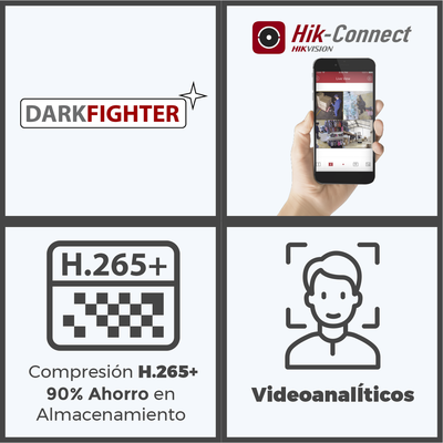 Bala IP 6 Megapixel / Lente Mot. 2.8 a 12 mm / 60 mts IR EXIR /Exterior IP67 / IK10 / WDR 120 dB / PoE / Videoanaliticos (Filtro de Falsas Alarmas) / Ultra Baja Iluminación / Entrada y Salida de Audio y Alarmas - Image 4