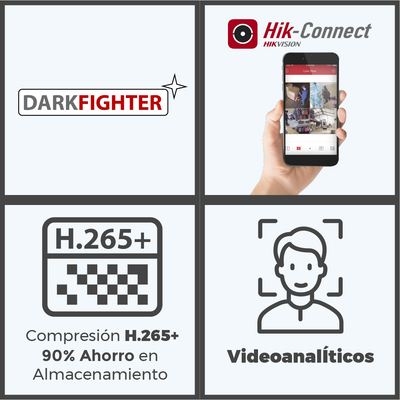 Bala IP 8 Megapixel (4K)/ Lente Mot. 2.8 a 12 mm / 60 mts IR EXIR /Exterior IP67 / IK10 / WDR 120 dB / PoE / Videoanaliticos (Filtro de Falsas Alarmas) / Ultra Baja Iluminación / Entrada y Salida de Audio y Alarmas - Image 5
