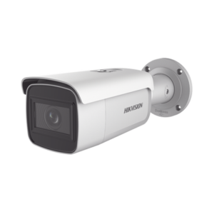 Bala IP 8 Megapixel (4K)/ Lente Mot. 2.8 a 12 mm / 60 mts IR EXIR /Exterior IP67 / IK10 / WDR 120 dB / PoE / Videoanaliticos (Filtro de Falsas Alarmas) / Ultra Baja Iluminación / Entrada y Salida de Audio y Alarmas