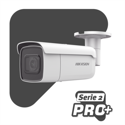 Bala IP 8 Megapixel (4K) / Serie PRO + / 50 mts IR EXIR / Lente Mot. 2.8 a 12 mm / Ultra Baja Iluminación IP67 / IK10 / Videoanaliticos Integrados / WDR 120dB / Audio y Alarmas / PoE+ - Image 2