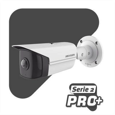 Bala IP 4 Megapixel / Serie PRO + / Panorámica 180° / 20 mts IR EXIR / WDR / Exterior IP67 / Vídeo Analíticos / PoE / MicroSD - Image 2