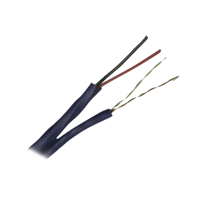 Bobina de cable de 152 m ( 500 ft ) compuesto por 2 pares de cable UTP 5e , blindado + 1 par calibre 16 ; Jacket LDPE ( Cable 100% Cobre ) - Image 4