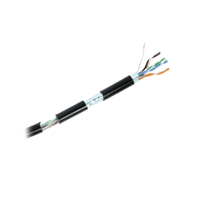 Bobina de cable de 305 m, Cat5e , FTP, blindado, para intemperie, color negro, UL, para aplicaciones en video vigilancia, redes de datos - Imagen 3