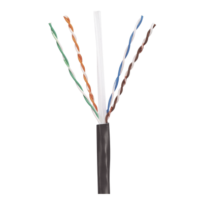 Bobina de Cable UTP de 4 Pares, PanNet, Para Exterior con Gel, Cat6 (23 AWG), Industrial para Climas Extremos, Color Negro, 305 m - Image 2