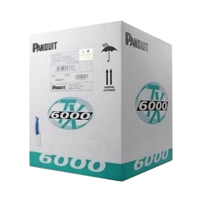 Bobina de Cable UTP 305 m. de Cobre, TX6000™ PanNet, Reelex, Amarillo, Categoría 6 Mejorado (23 AWG), PVC (CMR, Riser), de 4 pares