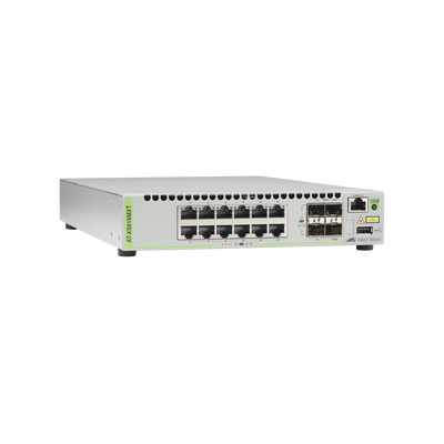 Switch Capa 3 Stackeable 10 Gigabit , 12 puertos 100/1000/10G Base-T (RJ-45) y 4 puertos SFP/SFP+ 10G