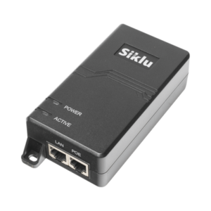 Inyector PoE, 1 Gbps, 60 W, 55 Vcd, 100-240 Vca, Cable CA