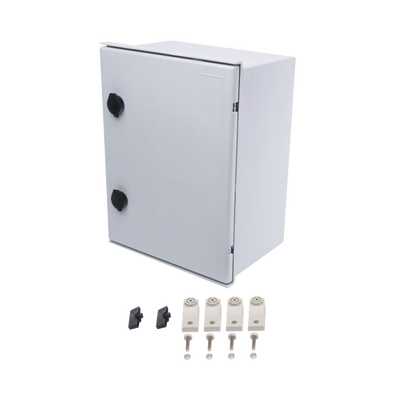 Gabinete de Poliéster IP65 Uso en Intemperie (300 x 400 x 200 mm) con Placa Trasera Interior (Incluye Chapa y Llave). - Image 9
