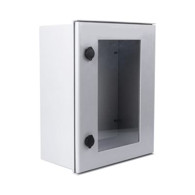 Gabinete de Poliéster IP65 Puerta Transparente, Uso en Intemperie (400 x 500 x 200 mm) con Placa Trasera Interior (Incluye Chapa y Llave). - Image 2