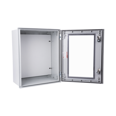 Gabinete de Poliéster IP65 Puerta Transparente, Uso en Intemperie (400 x 500 x 200 mm) con Placa Trasera Interior (Incluye Chapa y Llave). - Image 4