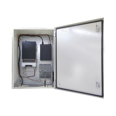 Gabinete de Acero IP66 Uso en Intemperie (500 x 700 x 250 mm) con Placa Trasera Interior y Compuerta Inferior Atornillable (Incluye Chapa y Llave). - Image 5