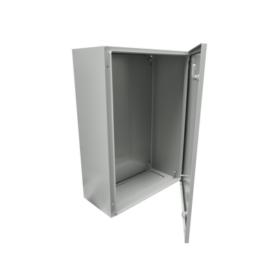 Gabinete de Acero IP66 Uso en Intemperie (500 x 700 x 250 mm) con Placa Trasera Interior y Compuerta Inferior Atornillable (Incluye Chapa y Llave). - Image 6