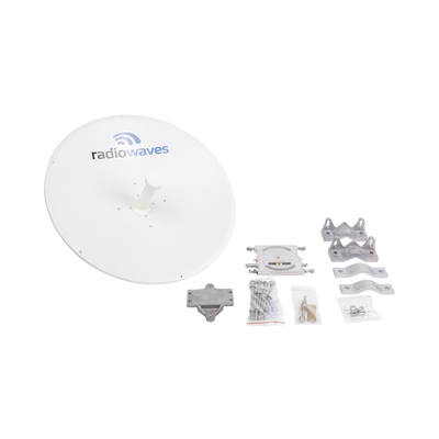 Antena Direccional de alto desempeño, Dimensiones (2 ft), Ganancia de 29 dBi, 4.9-6 GHz, Conectores N-hembra, Fácil instalación, Preensamblada, Montaje incluido - Image 2