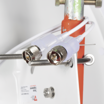 Antena Direccional en Frecuencia Extendida / 4.8 - 6.5 GHz / 28 dBi / Conector con jumper N-Macho incluido/ Polaridad en 90º y 45º / Montaje incluido para torre o mástil - Imagen 5