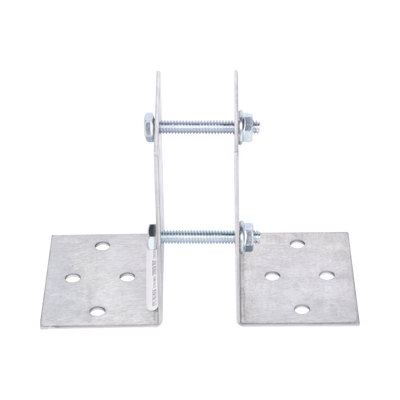 Base Multiposición para postes de paso o esquina en cercos electricos 100% Acero galvanizado. - Image 2