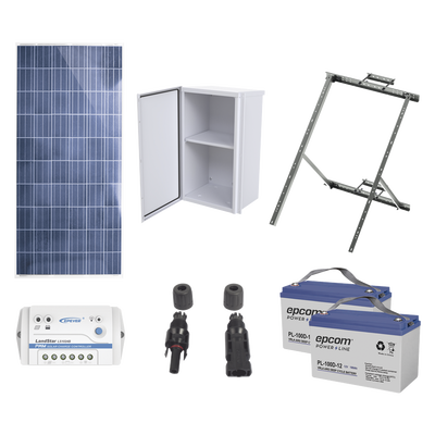 Kit de energía solar de 12 Vcc para alimentar radar de velocidad X-RADAR1