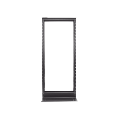 Rack de Dos Postes Estándar de 19 in, Rieles Numerados y Roscados #12-24, Fabricado en Aluminio, 24 Unidades de Rack, Color Negro - Image 3