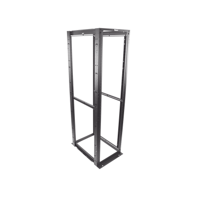 Rack de Cuatro Postes Estándar de 19", Rieles Numerados y Roscados #12-24, Profundidad Máxima de 30 in, 45 Unidades de Rack, Color Negro - Image 5