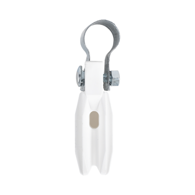 Aislador de paso o esquina de color BLANCO con abrazadera incluida de 1 Pulgada para uso en poste cerco eléctrico - Image 3