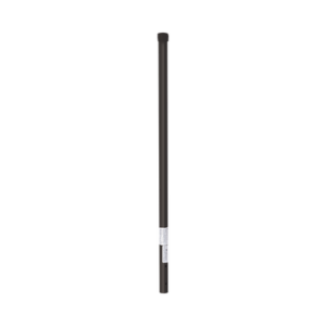 Poste de ESQUINA color Negro para Cerca Electrificada. Tubo Galvanizado cal. 18 de 1" Diam. y 0.8m Alto con Tapón, ideal para 3 aisladores