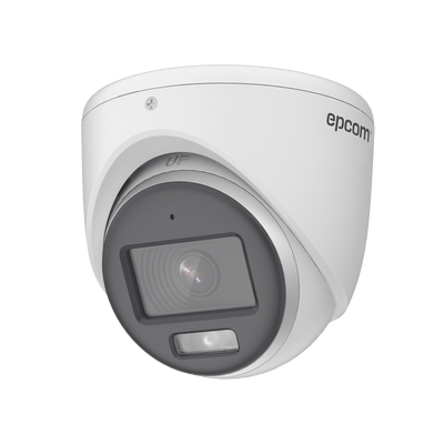 Turret TURBOHD 3K (5 Megapixel) / Lente 3.6 mm / Micrófono Integrado / Imagen a Color 24/7 (ColorVu) / 40 mts Luz Blanca / Exterior IP67 / dWDR / 4 Tecnologías