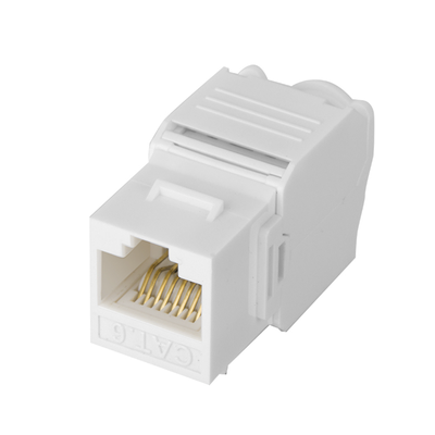 Módulo Jack Keystone Cat6 (toolless), con terminación en ángulo 180 º Color Blanco, Compatible con Faceplate y Patchpanel Linkedpro - Image 2