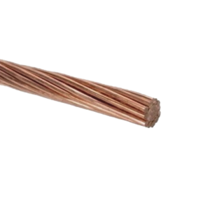 Cable de Cobre Desnudo Semiduro 7 Hilos, Cal. 4 AWG, Rollo de 100 m.