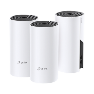 KIT de Router inalámbrico mesh Deco M4 para Hogar / Doble banda AC 1200 / 2 puertos 10/100/1000 Mbps / Compatible con amazon alexa.