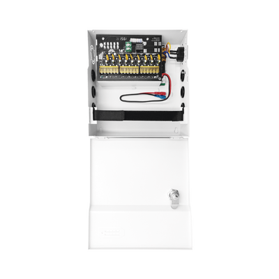 Fuente de Poder con ajuste de voltaje de 11- 15 Vcc / 10 A / 9 Salidas / Capacidad de Batería de Respaldo / Requiere Batería / Voltaje de Entrada 96-264 Vca - Image 2