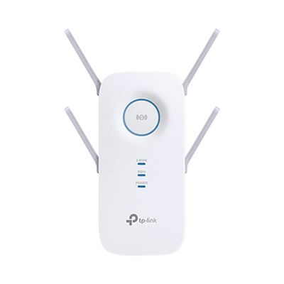 Repetidor / Extensor de Cobertura WiFi AC, 2600 Mbps, doble banda 2.4 GHz y 5 GHz, con 1 puerto 10/100/1000 Mbps, 4 antenas externas