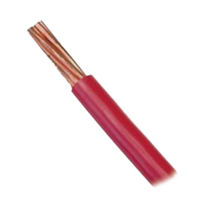 Cable Eléctrico 8 awg color rojo,Conductor de cobre suave cableado. Aislamiento de PVC, auto extinguible. BOBINA 100 MTS