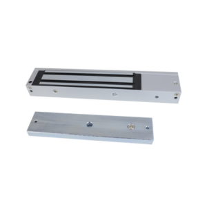 Chapa Magnética de 600 Lbs (272 Kg) / Montaje en Puerta Normal o de Vidrio / Certificado CE / Uso en Interior / Magnetismo Anti-residual